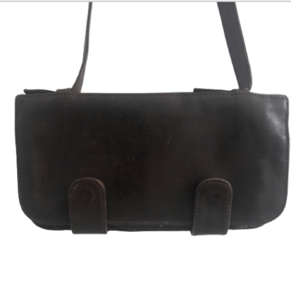 Bugatti Vintage Leather Multi Compartment Shoulder Bag